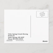 イエスが言われた時、あなたの敵を愛しなさい ポストカード (裏面)