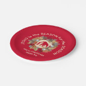 イエスが赤いクリスマスの理由 ペーパープレート (アングル)