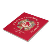 イエスが赤キリスト教のクリスマスの理由 タイル (側面)