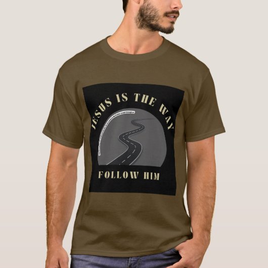 イエスが道を後を追行く。 Tシャツ (正面)