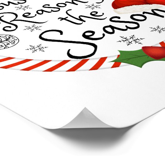 イエスがTシャツの季節の理由だ ポスター (角)