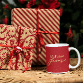 イエスこそすべて - 赤とゴールドのクリスマス マグカップ