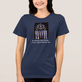 "イエスこそ理由..." レディースダークTシャツ トライブレンドTシャツ