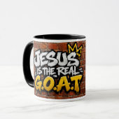 イエスこそ真のG.O.A.T マグカップ (正面左)