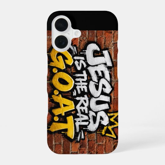 イエスこそ真のG.O.A.T iPhone 16ケース (裏面)
