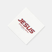 イエスすべての膝はピリピ人2:10-11に弓を引く スタンダードカクテルナプキン (角)