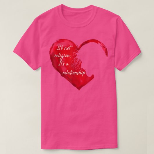 イエスそれは宗教ではない人間関係だ Tシャツ (デザイン正面)