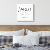 イエスだけが天国白黒 キャンバスプリント (インサイチュ (寝室))