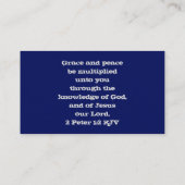 イエスだけが平和与え福音の呼び出しカードを使える 名刺 (裏面)