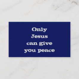 イエスだけが平和与え福音の呼び出しカードを使える 名刺