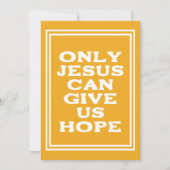 イエスだけが私たち与えに希望のクリスチャンのメッセージV2 カード (正面)