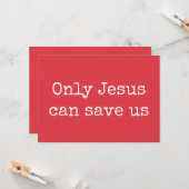 イエスだけが私たち救クリスチャン福音メッセージV2 カード (正面/裏面インサイチュ)