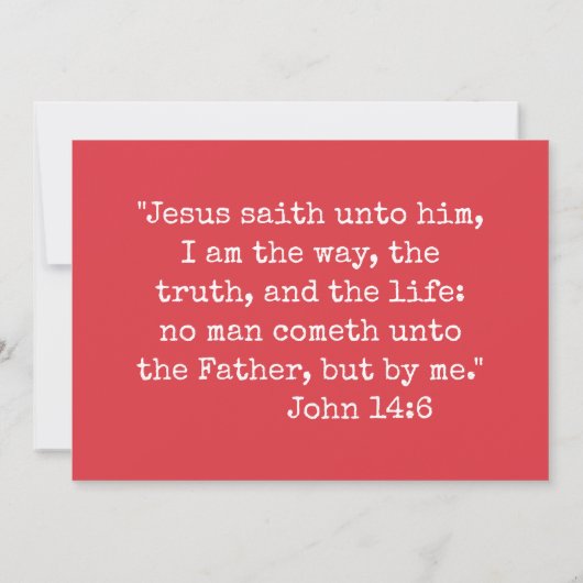 イエスだけが私たち救クリスチャン福音メッセージV2 カード (裏面)