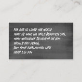 イエスだけが、このキリスト教の黒板を直すことができる 名刺 (裏面)