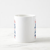 イエスとアメリカを愛する彼女 コーヒーマグカップ (中央)
