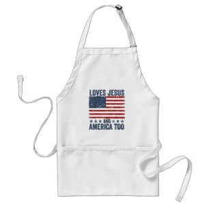 イエスとアメリカを愛する神クリスチャンJの4th スタンダードエプロン