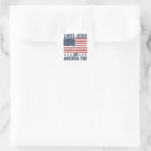 イエスとアメリカを愛する神クリスチャンJの4th ラウンドシール (バッグ)