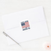 イエスとアメリカを愛する神クリスチャンJの4th ラウンドシール (封筒)