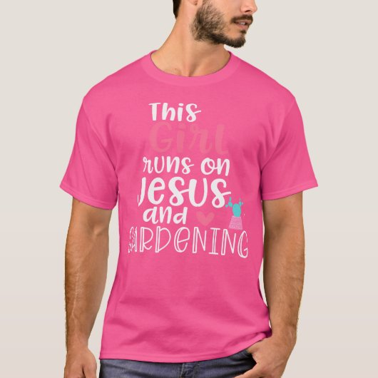 イエスとガーデニングのティーンガールズ用Tシャツ Tシャツ (正面)