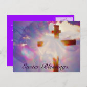 イエスとクロス・イースターのポストカード シーズンポストカード (正面/裏面)