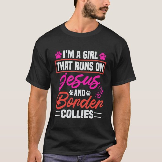 イエスとコリー縁どズ Tシャツ (正面)