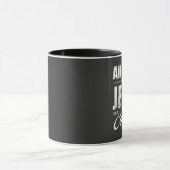 イエスとコーヒーのためのタイポグラフィーデザイン マグカップ (中央)