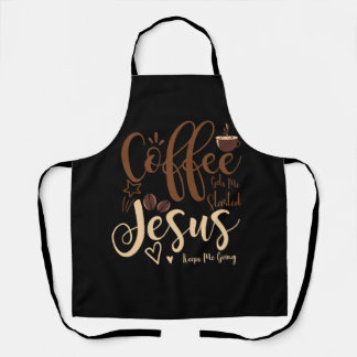 イエスとコーヒー信仰クリスチャン保ことわざ私G エプロン