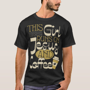 イエスとコ走ーヒーの女の子 – Christian Rel Tシャツ