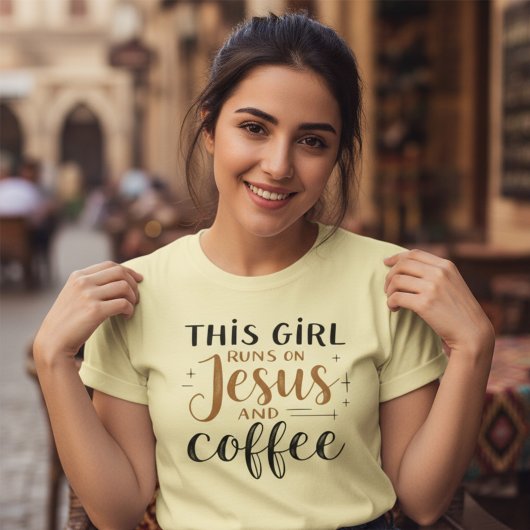 イエスとコ走ーヒークリスチャンの少女 Tシャツ