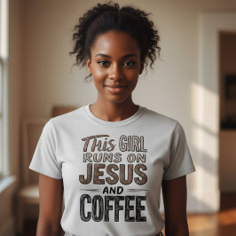 イエスとコ走ーヒークリスチャンの少女 Tシャツ