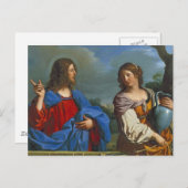 イエスとサマリアの女 井戸で ポストカード (正面/裏面)