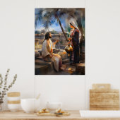 イエスとサマリア人の女は良い所にいる ポスター (キッチン)