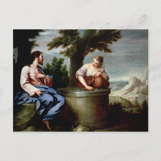 イエスとサマリア人の女 ポストカード (正面)