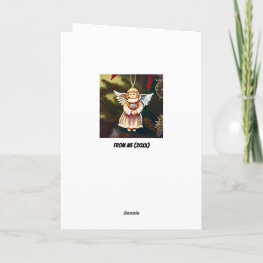 イエスとサンタがクリスマスおもしろいの休日を嫌う カード (裏面)