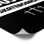 イエスとスケートボードが好きなスケーターのためのトリック ポスター (角)