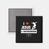 イエスとスケートボードが好き スケーター トリック マグネット (正面/裏面)