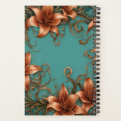 イエスとターコイズの雑誌の銅の花 ノートブック (裏面)