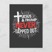 イエスとトランプは決して抜け出さなかった ポストカード (正面)