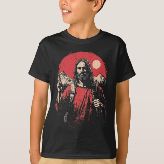 イエスとハイキング Tシャツ (正面)