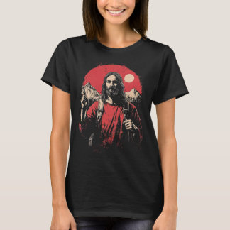 イエスとハイキング Tシャツ