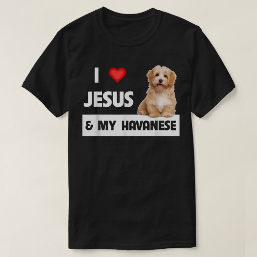イエスとハバナの犬のお母さんを愛するパパペットパレン Tシャツ (デザイン正面)