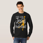 イエスとバ走スケットボースクリスチャンGの少女 Tシャツ (正面フル)