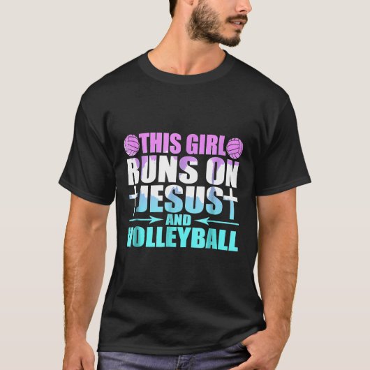 イエスとバ走レーボノベルティの少女 Tシャツ (正面)