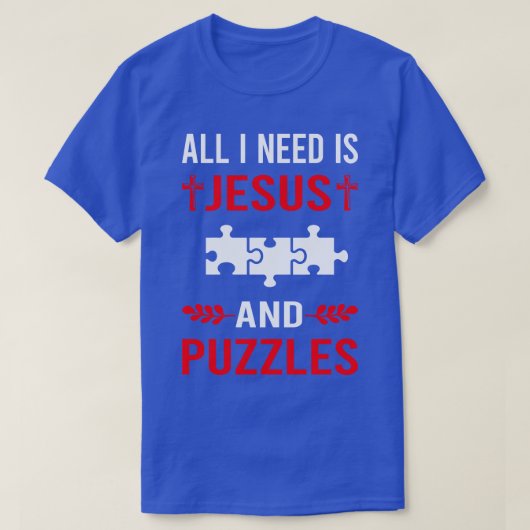 イエスとパズルが必要 Tシャツ (デザイン正面)