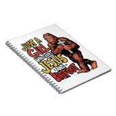 イエスとビッグフットを愛する女の子だけのサスカッチ ノートブック (右側)