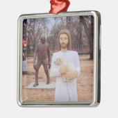 イエスとビッグフット メタルオーナメント (左)