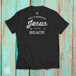 イエスとビーチがあればそれで十分 キリスト教の名言 Tシャツ