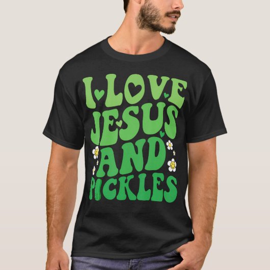 イエスとピクルスが大好き ビッグディルTシャツ Tシャツ (正面)