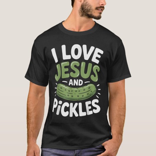 イエスとピクルスが好き Tシャツ (正面)