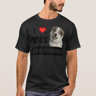 『イエスとピレネー犬のお母さ素晴らしんのペット』 Tシャツ